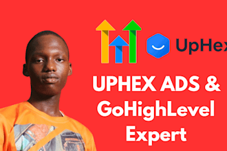 setup uphex ads, adlaunch, ads workflows,  gohighlevel funnel, integrations