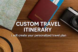 create and plan your customised travel itinerary