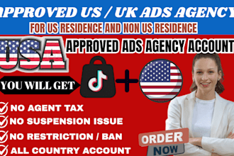 usa tik tok agency account setup US tiktok ads manager for non US residence