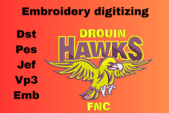 do any professional logo image embroidery digitizing for your brand