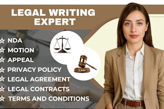 write nda, legal agreement, contracts, privacy policy, and be your lawyer