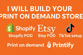 build your etsy shopify and tiktok pod store with printify printiful and gelato