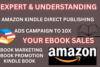 do amazon kindle direct publishing ads campaign and ebook marketing, audio book