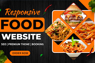 restaurant website catering recipe food website cafe grocery wordpress website