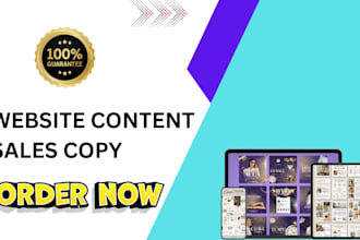 write copy for sales funnels with email, ads, sales page