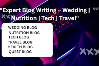 write wedding nutrition tech travel health and quest blog