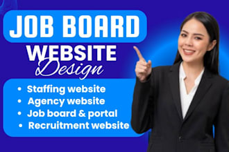 design job board job portal recruitment or staffing agency website