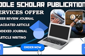 do google scholar article writing and publish to real indexed journal