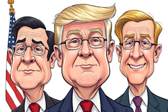 make political caricature and cartoon