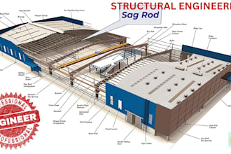 design, draw wood, concrete, timber and steel structure plans for city permit