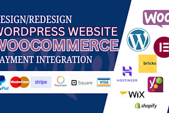 integrate payment gateway to wordpress woocommerce, shopify online store website
