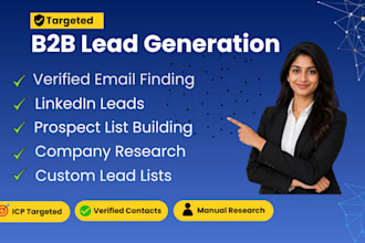 do b2b lead generation, prospect research, and contact list building