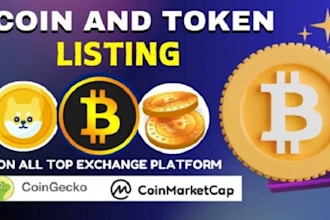successfully list your token coin on top exchange platforms cmc cg bnb