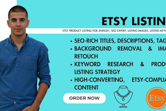 etsy product listing for jewelry, seo expert, listing images, listing keywords
