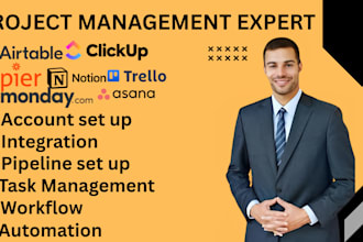fix zapier zap and integrate monday,asana,trello,airtable CRM