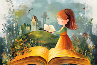 draw a colorful illustration for a children picture book