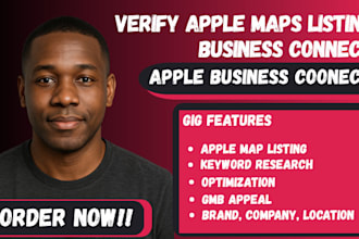 create verified apple map listing setup apple map business connect reinstate gmb