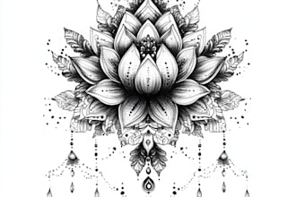 create mandala or fine line tattoo design in my style