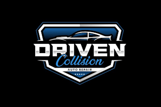 design collision repair shop logo