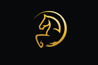 design creative elegant horse hoof orthopedics logo