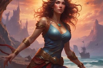 paint a character illustration in a fantasy world