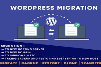 migrate transfer backup and move your wordpress website