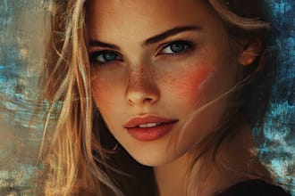 do realistic digital oil painting portrait your photo girft