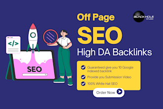 guaranteed give you 10 google indexed backlink, provide you submission video