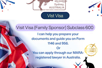 prepare australia visa docs or refer to registered mara lawyer
