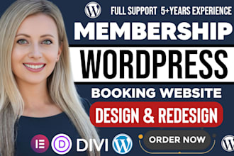 create booking wordpress website, wordpress membership website appointment setup