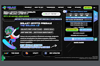 crypto presale website design token presale website memecoin website ico expert