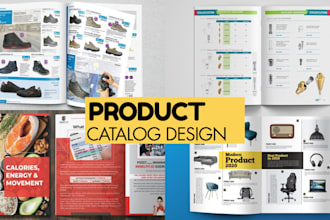 design product catalogue, sell sheet, catalog, brochure, infographics, poster