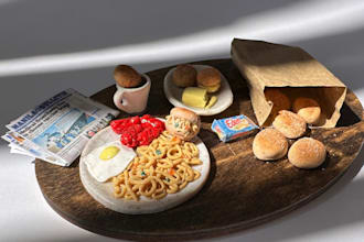 turn your favorite food or idea into tiny clay art
