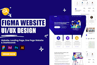 do figma design, website UI UX design and figma website mockup
