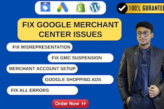 fix google merchant center suspension, policy violation and gmc error