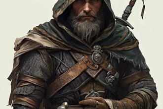 make a dnd character art and dnd character art
