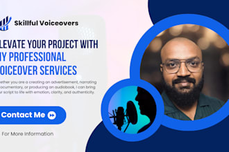 make professional voice over for ads, youtube, audiobooks