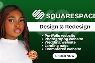 build custom squarespace portfolio website photography website wedding website