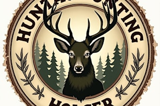 design high quality vintage hunting logo with fastest delivery