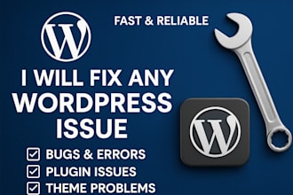 fix wordpress bugs errors fix wordpress responsive issues fix critical error