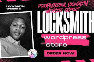 design locksmith website, build locksmith landing page develop locksmith website