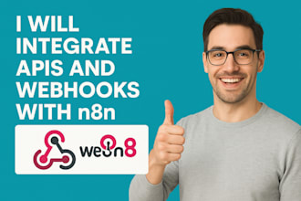 integrate apis and webhooks with n8n