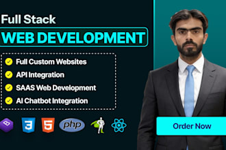 build or rebuild website, website development as full stack web developer
