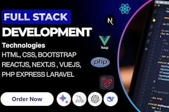 build or rebuild website, website development as full stack web developer