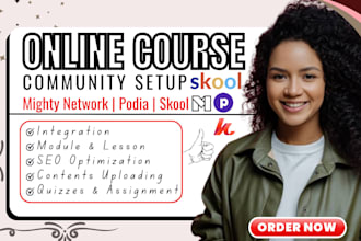 do mighty network skool community kajabi course  podia thinkific course website