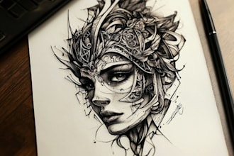create your tattoo design with a real tattoo artist