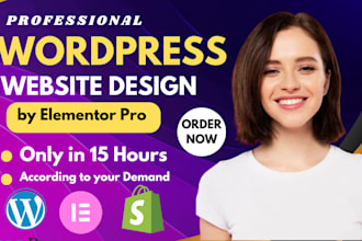 create a professional wordpress website or shopify store