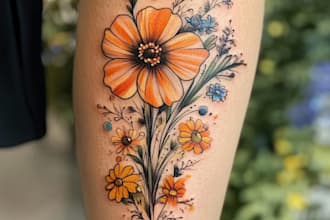 create oriental tattoo design for you