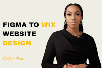 convert figma to wix website design or redesign and wix landing page