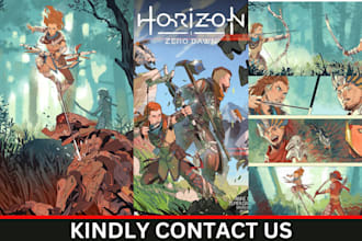draw anime manga comic book page storyboard, graphic novel, webtoon, comic cover